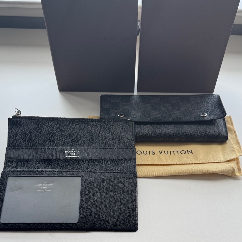 Louis Vuitton Damier Graphite Portefeuille Long Modulable Bifold Wallet - Picture 1 of 8